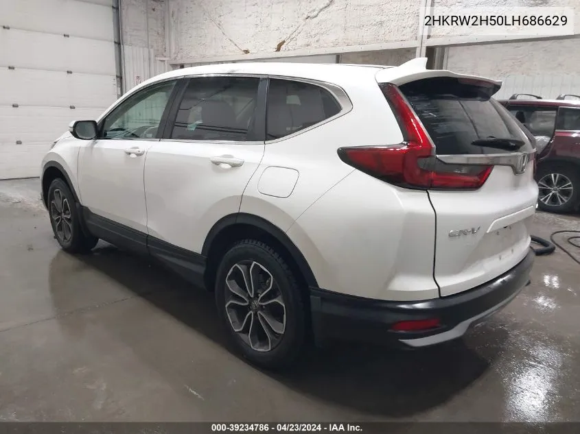 2020 Honda Cr-V Awd Ex VIN: 2HKRW2H50LH686629 Lot: 39234786