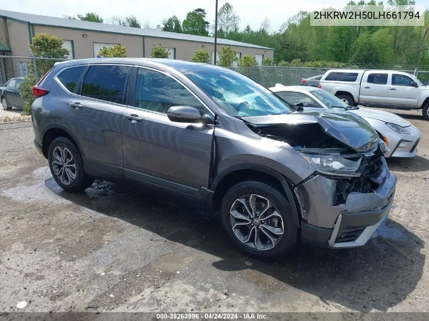 2020 Honda Cr-V Awd Ex VIN: 2HKRW2H50LH661794 Lot: 39263996