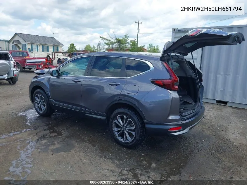 2020 Honda Cr-V Awd Ex VIN: 2HKRW2H50LH661794 Lot: 39263996