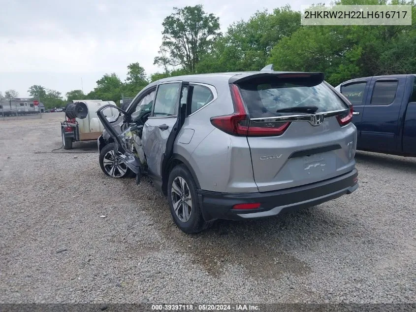 2020 Honda Cr-V Awd Lx VIN: 2HKRW2H22LH616717 Lot: 39397118