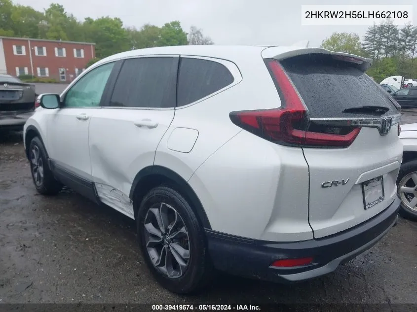 2020 Honda Cr-V Awd Ex VIN: 2HKRW2H56LH662108 Lot: 39419574