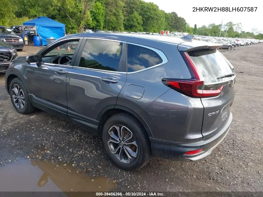 2020 Honda Cr-V Awd Ex-L VIN: 2HKRW2H88LH607587 Lot: 39456266