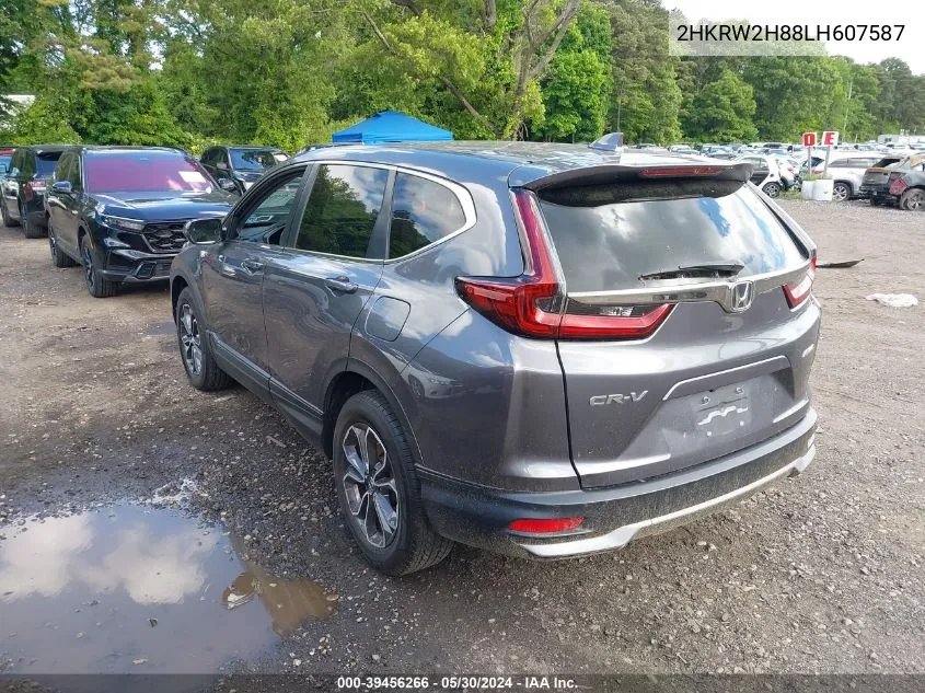 2020 Honda Cr-V Awd Ex-L VIN: 2HKRW2H88LH607587 Lot: 39456266