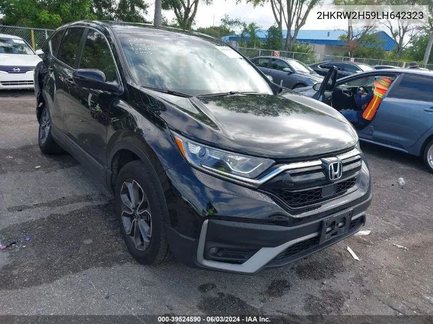 2020 Honda Cr-V Awd Ex VIN: 2HKRW2H59LH642323 Lot: 39524590