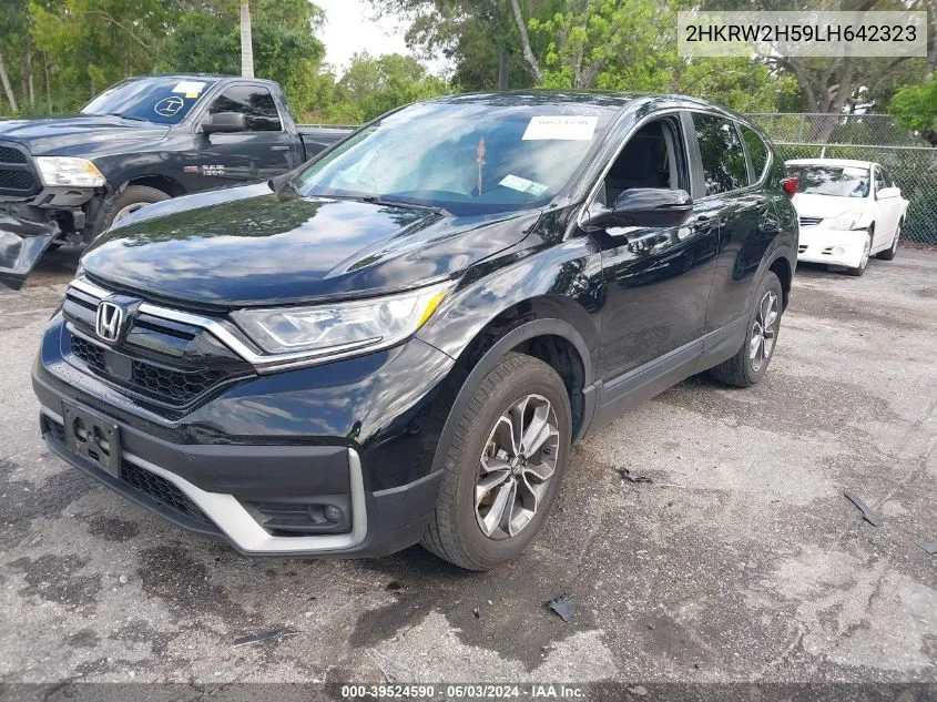 2020 Honda Cr-V Awd Ex VIN: 2HKRW2H59LH642323 Lot: 39524590