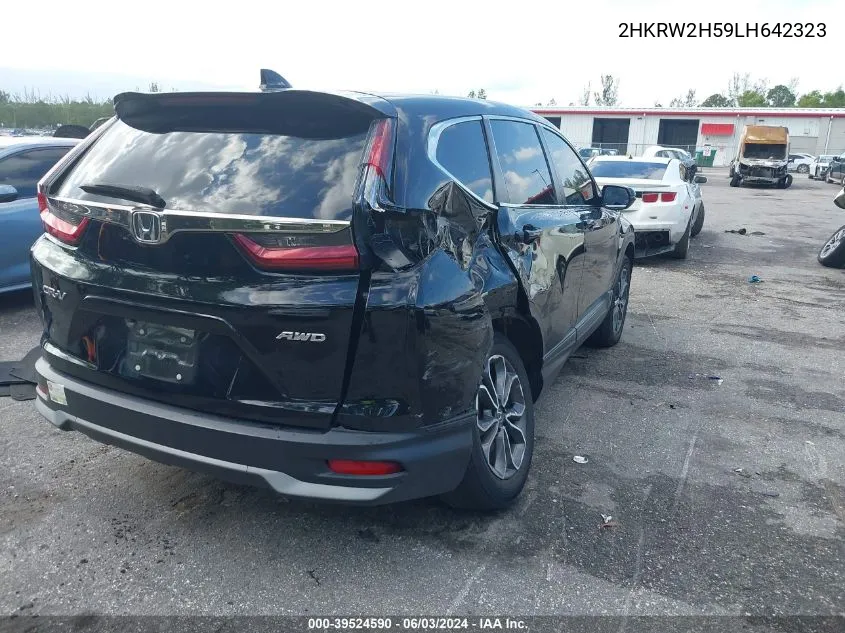 2020 Honda Cr-V Awd Ex VIN: 2HKRW2H59LH642323 Lot: 39524590