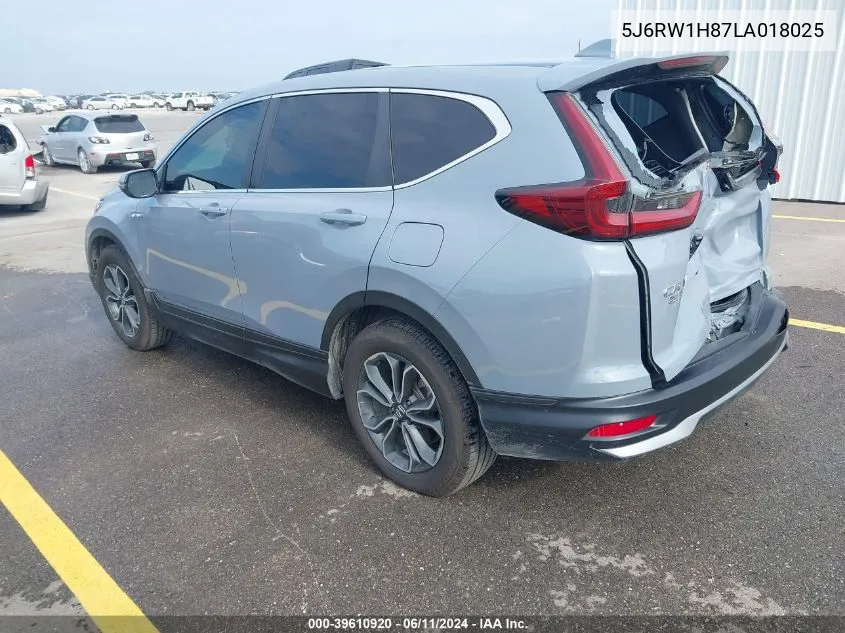 2020 Honda Cr-V 2Wd Ex-L VIN: 5J6RW1H87LA018025 Lot: 39610920