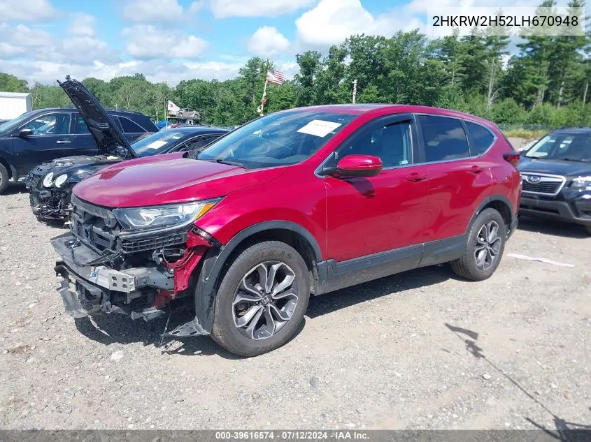 2HKRW2H52LH670948 2020 Honda Cr-V Awd Ex