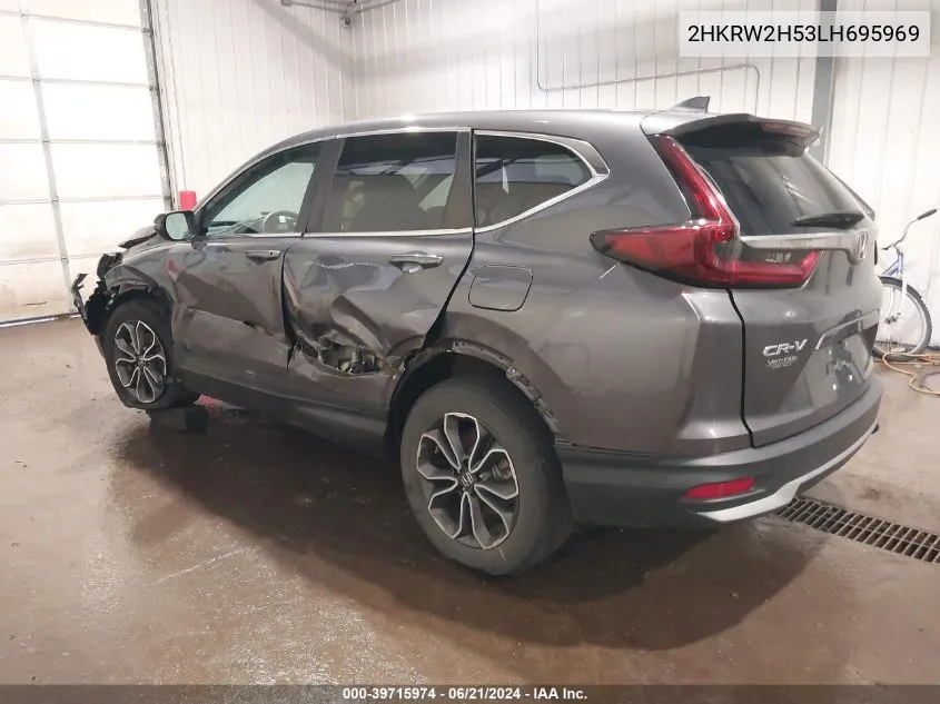 2020 Honda Cr-V Awd Ex VIN: 2HKRW2H53LH695969 Lot: 39715974