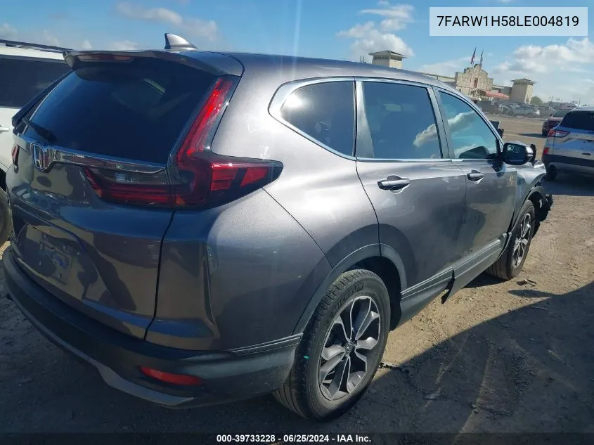 2020 Honda Cr-V 2Wd Ex VIN: 7FARW1H58LE004819 Lot: 39733228