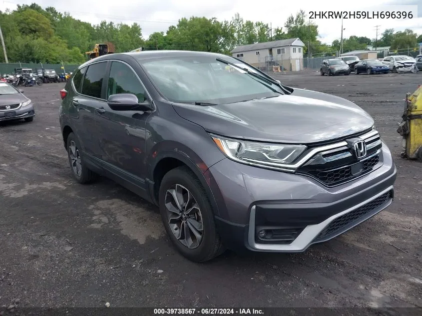 2020 Honda Cr-V Awd Ex VIN: 2HKRW2H59LH696396 Lot: 39738567