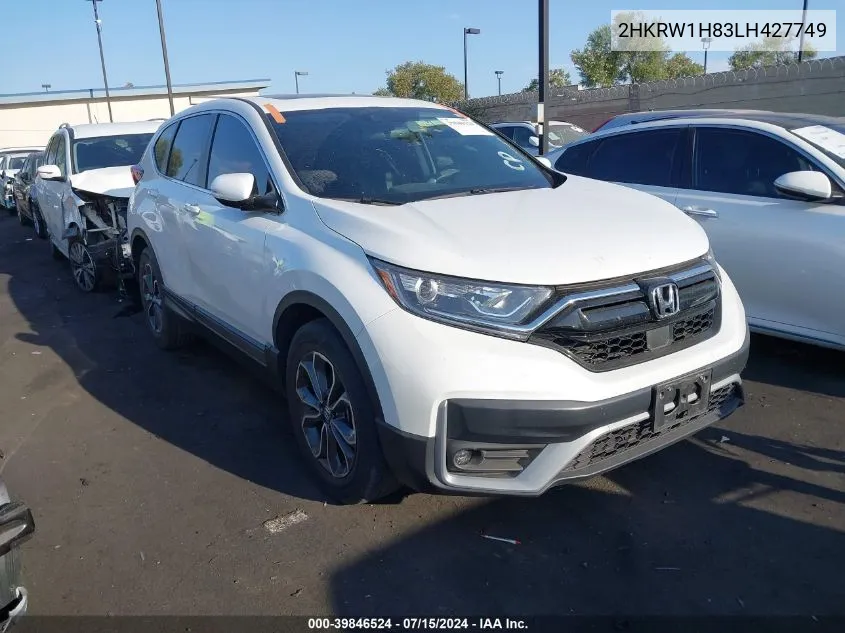 2020 Honda Cr-V 2Wd Ex-L VIN: 2HKRW1H83LH427749 Lot: 39846524