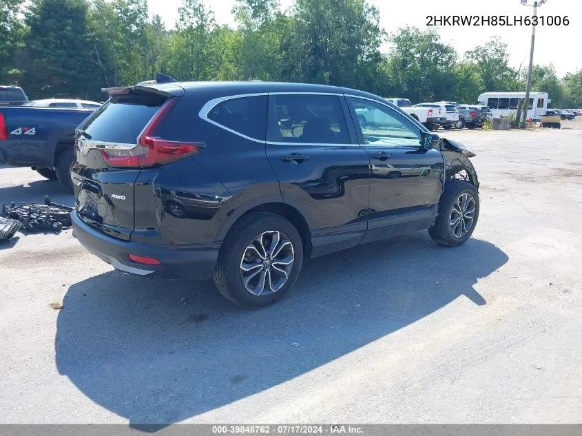 2020 Honda Cr-V Awd Ex-L VIN: 2HKRW2H85LH631006 Lot: 39848762