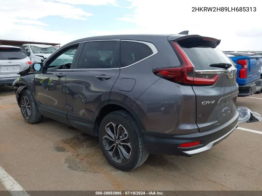 2020 Honda Cr-V Awd Ex-L VIN: 2HKRW2H89LH685313 Lot: 39883995