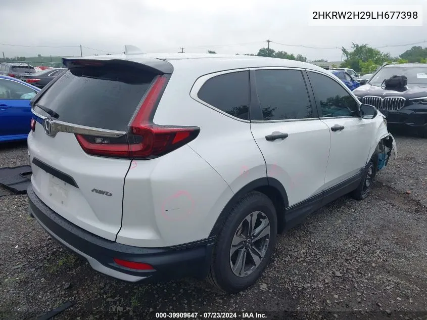 2020 Honda Cr-V Awd Lx VIN: 2HKRW2H29LH677398 Lot: 39909647