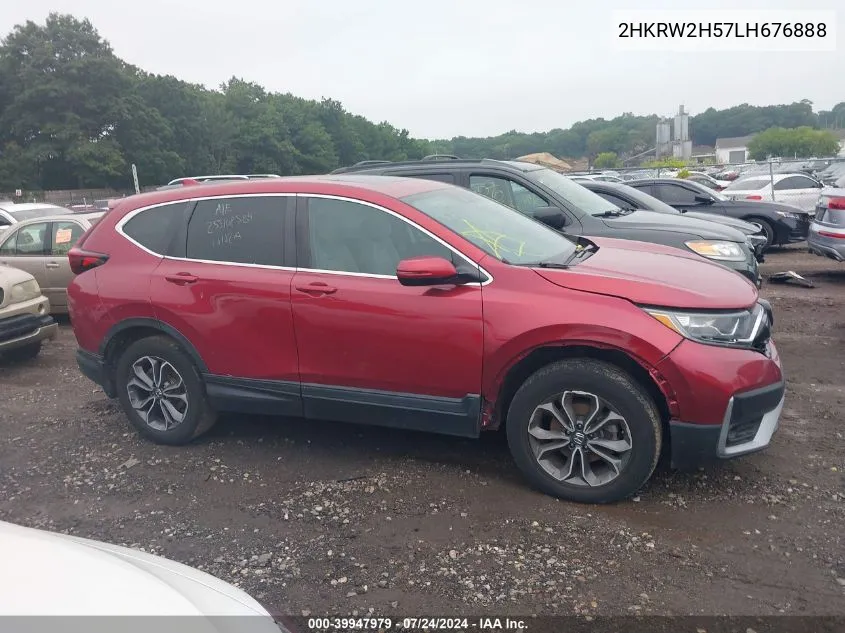 2020 Honda Cr-V Awd Ex VIN: 2HKRW2H57LH676888 Lot: 39947979