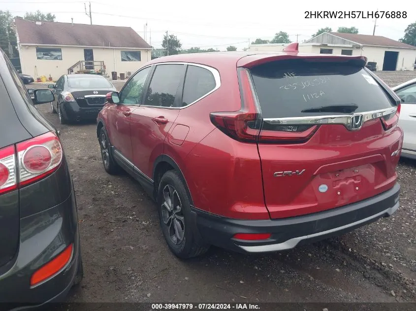 2020 Honda Cr-V Awd Ex VIN: 2HKRW2H57LH676888 Lot: 39947979