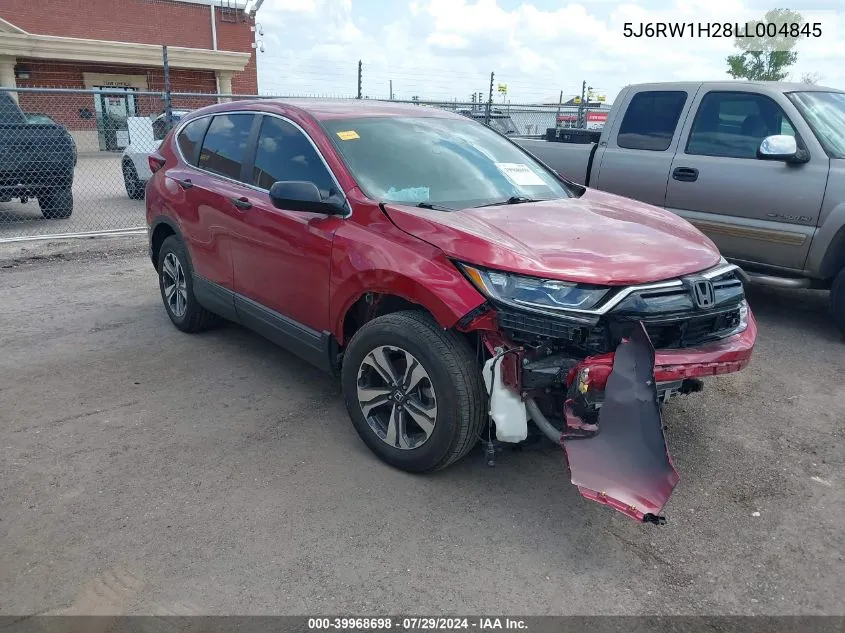 2020 Honda Cr-V 2Wd Lx VIN: 5J6RW1H28LL004845 Lot: 39968698