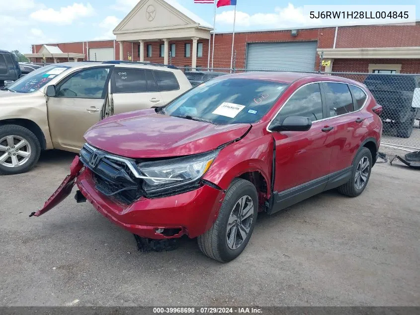 2020 Honda Cr-V 2Wd Lx VIN: 5J6RW1H28LL004845 Lot: 39968698