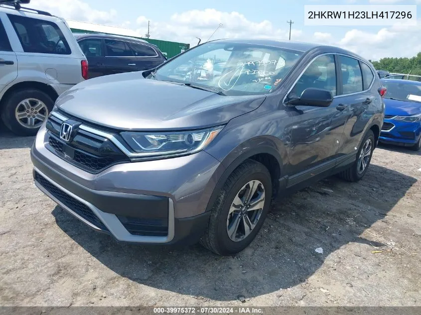 2020 Honda Cr-V 2Wd Lx VIN: 2HKRW1H23LH417296 Lot: 39975372