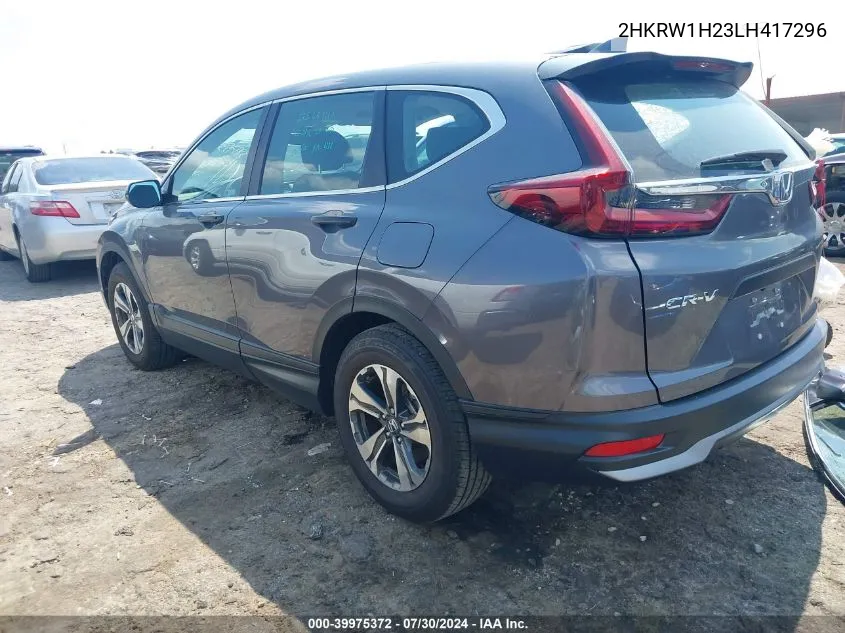 2020 Honda Cr-V 2Wd Lx VIN: 2HKRW1H23LH417296 Lot: 39975372