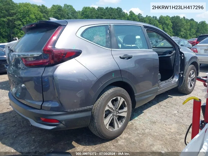 2020 Honda Cr-V 2Wd Lx VIN: 2HKRW1H23LH417296 Lot: 39975372