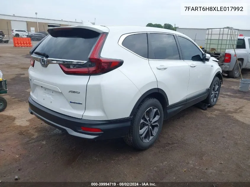 7FART6H8XLE017992 2020 Honda Cr-V Hybrid Ex-L