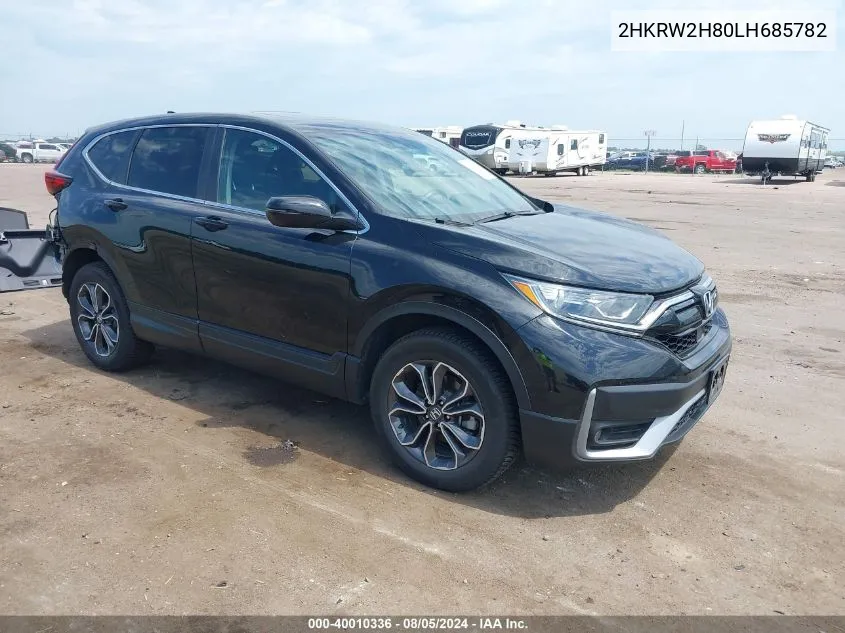 2020 Honda Cr-V Awd Ex-L VIN: 2HKRW2H80LH685782 Lot: 40010336