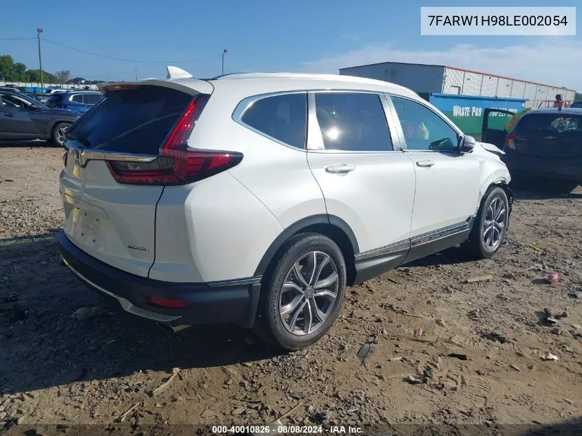 2020 Honda Cr-V 2Wd Touring VIN: 7FARW1H98LE002054 Lot: 40010826