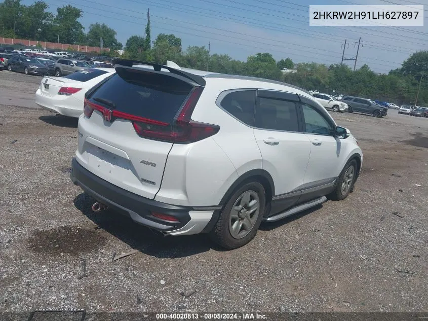 2020 Honda Cr-V Awd Touring VIN: 2HKRW2H91LH627897 Lot: 40020813