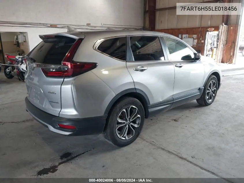 2020 Honda Cr-V Hybrid Ex VIN: 7FART6H55LE018456 Lot: 40024006