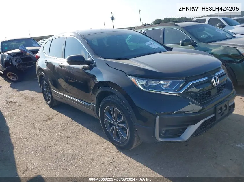 2020 Honda Cr-V 2Wd Ex-L VIN: 2HKRW1H83LH424205 Lot: 40059225