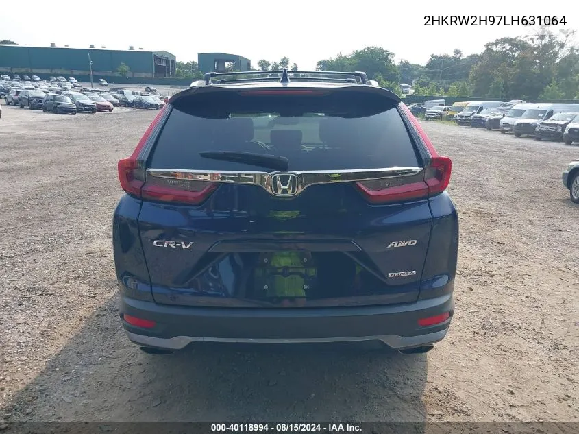 2020 Honda Cr-V Awd Touring VIN: 2HKRW2H97LH631064 Lot: 40118994