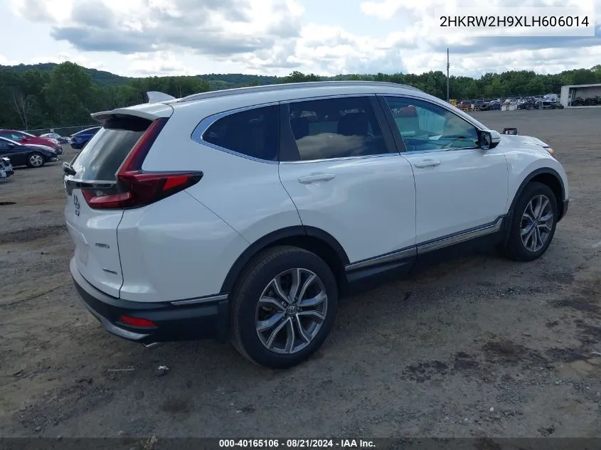 2020 Honda Cr-V Awd Touring VIN: 2HKRW2H9XLH606014 Lot: 40165106