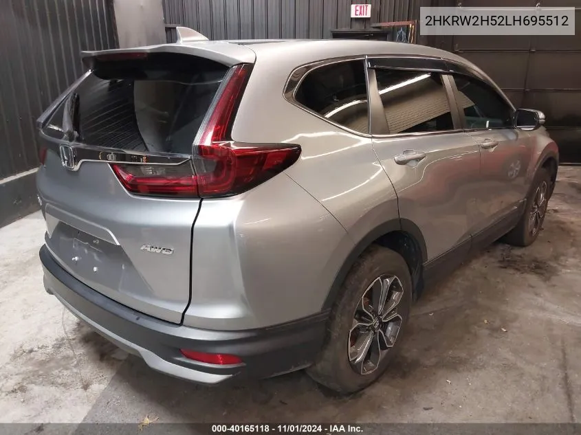 2020 Honda Cr-V Awd Ex VIN: 2HKRW2H52LH695512 Lot: 40165118