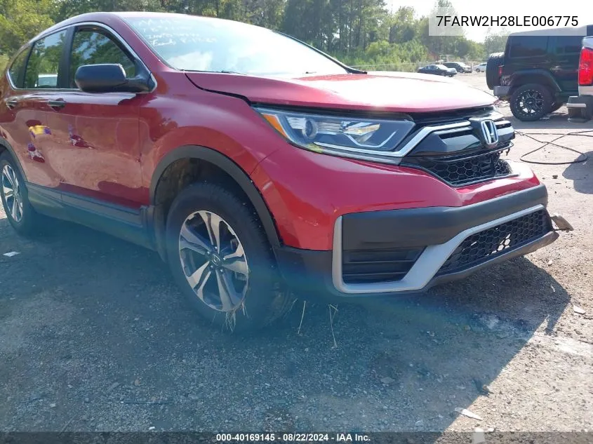 2020 Honda Cr-V Awd Lx VIN: 7FARW2H28LE006775 Lot: 40169145