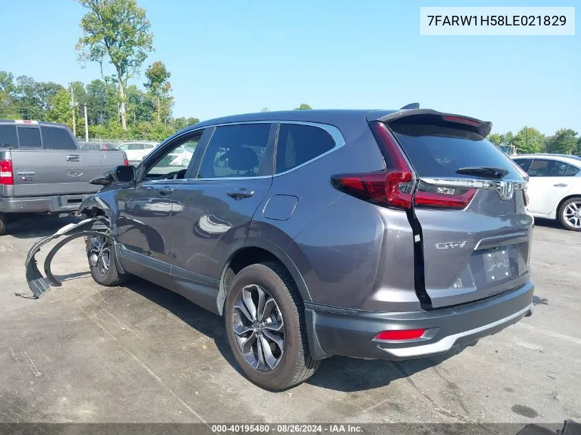 2020 Honda Cr-V 2Wd Ex VIN: 7FARW1H58LE021829 Lot: 40195480