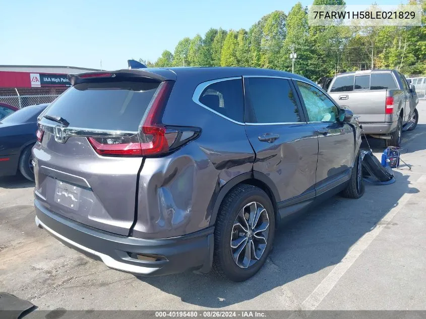 2020 Honda Cr-V 2Wd Ex VIN: 7FARW1H58LE021829 Lot: 40195480