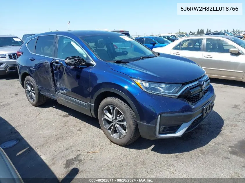 2020 Honda Cr-V Awd Ex-L VIN: 5J6RW2H82LL018766 Lot: 40202871