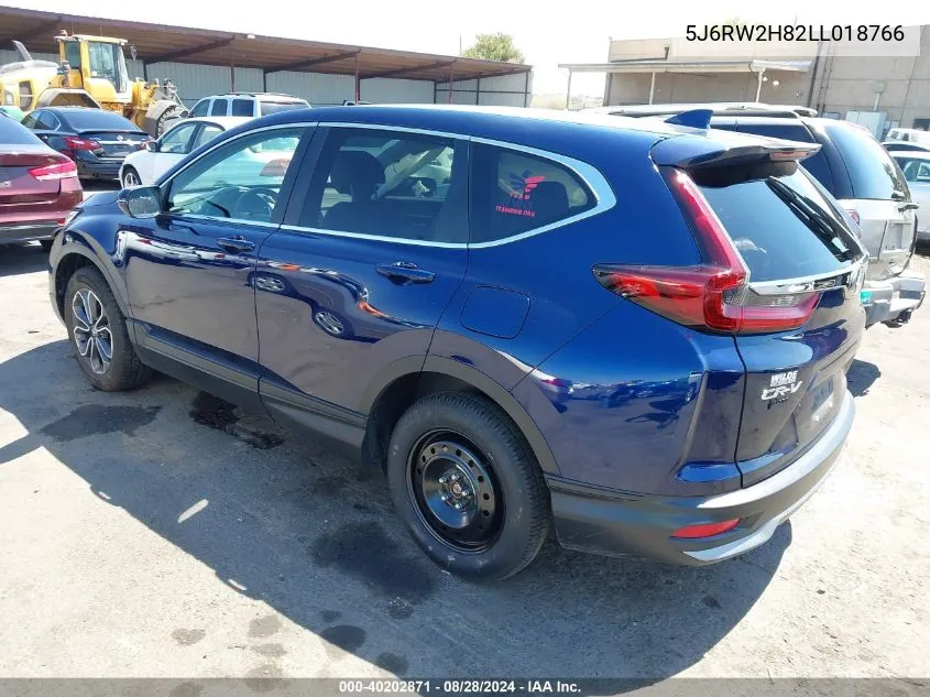 2020 Honda Cr-V Awd Ex-L VIN: 5J6RW2H82LL018766 Lot: 40202871