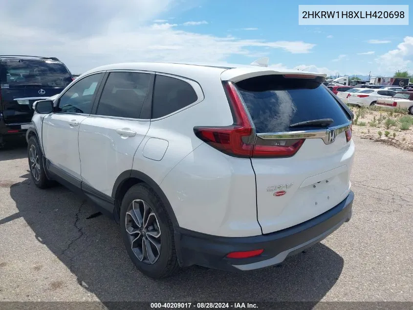 2020 Honda Cr-V 2Wd Ex-L VIN: 2HKRW1H8XLH420698 Lot: 40209017