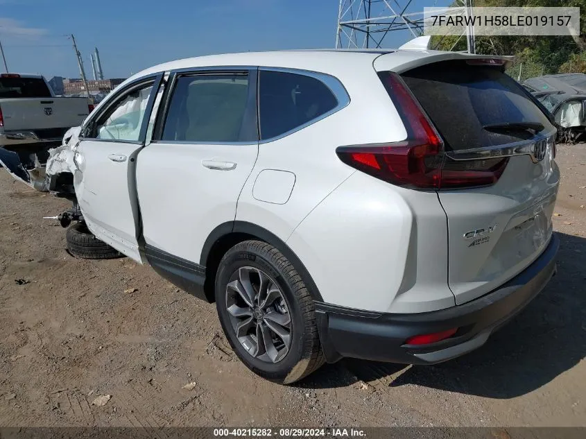 2020 Honda Cr-V 2Wd Ex VIN: 7FARW1H58LE019157 Lot: 40215282