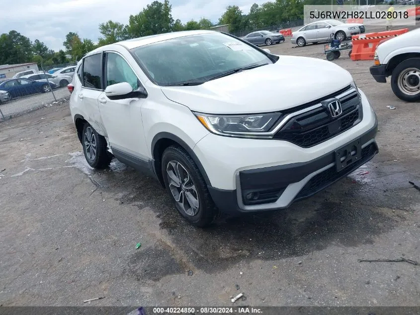 2020 Honda Cr-V Awd Ex-L VIN: 5J6RW2H82LL028018 Lot: 40224850