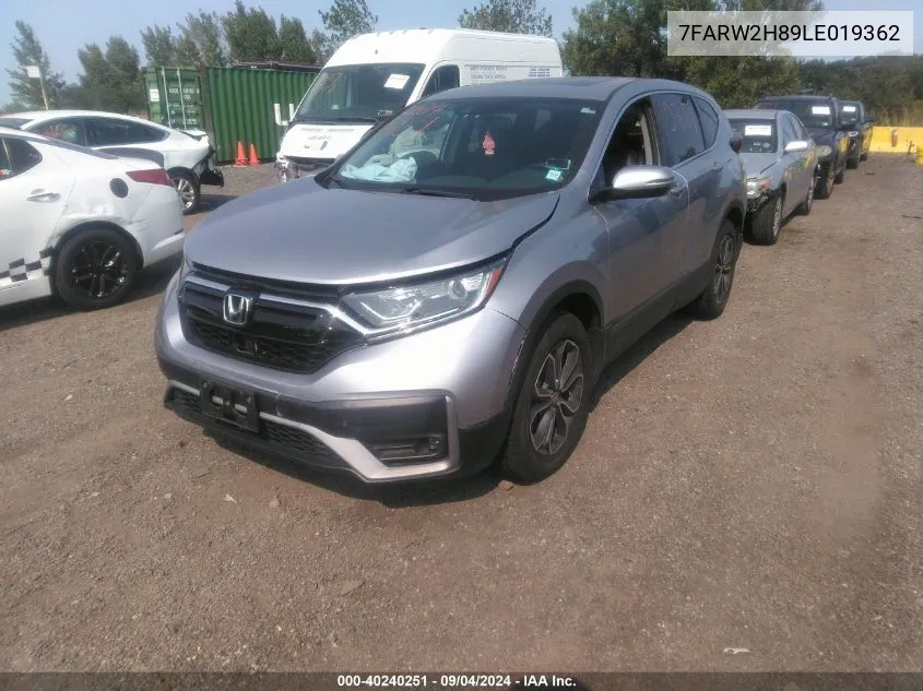 7FARW2H89LE019362 2020 Honda Cr-V Awd Ex-L