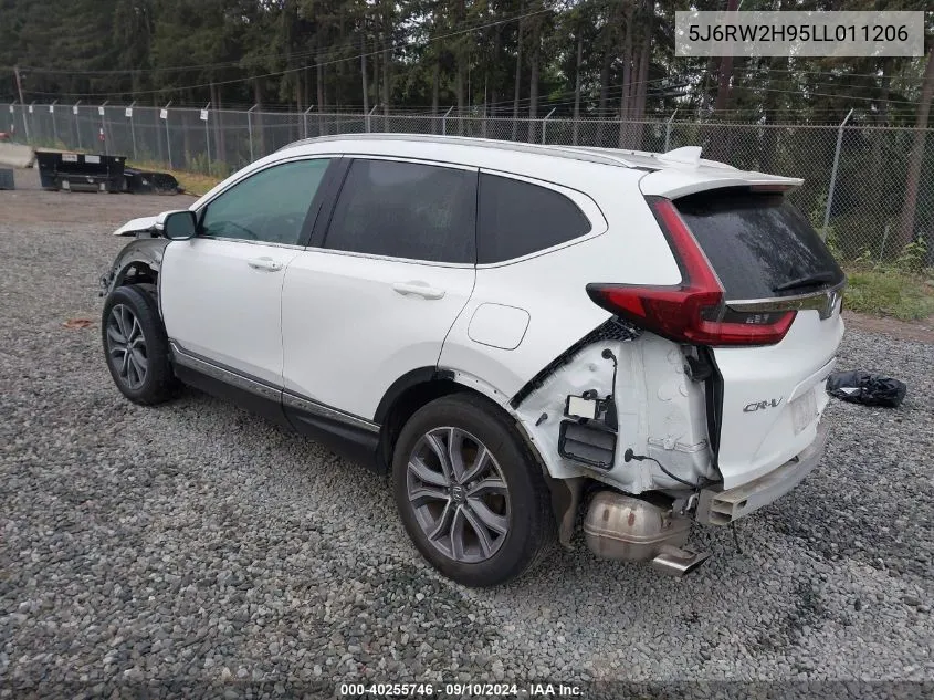 2020 Honda Cr-V Awd Touring VIN: 5J6RW2H95LL011206 Lot: 40255746