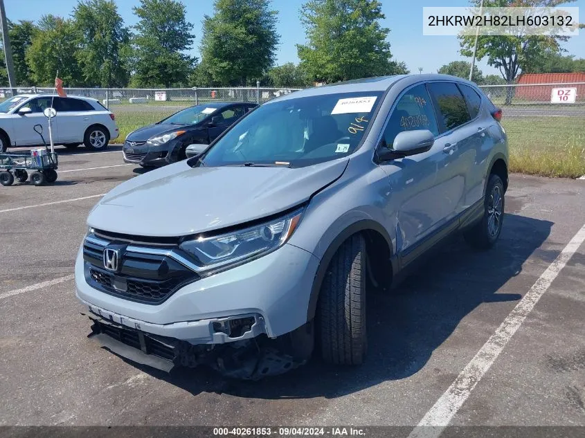 2020 Honda Cr-V Awd Ex-L VIN: 2HKRW2H82LH603132 Lot: 40261853