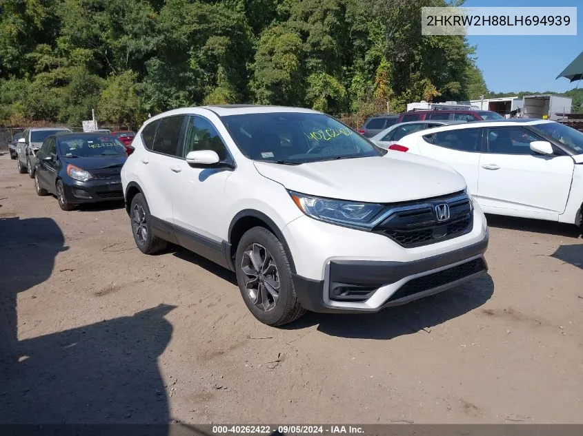 2020 Honda Cr-V Awd Ex-L VIN: 2HKRW2H88LH694939 Lot: 40262422