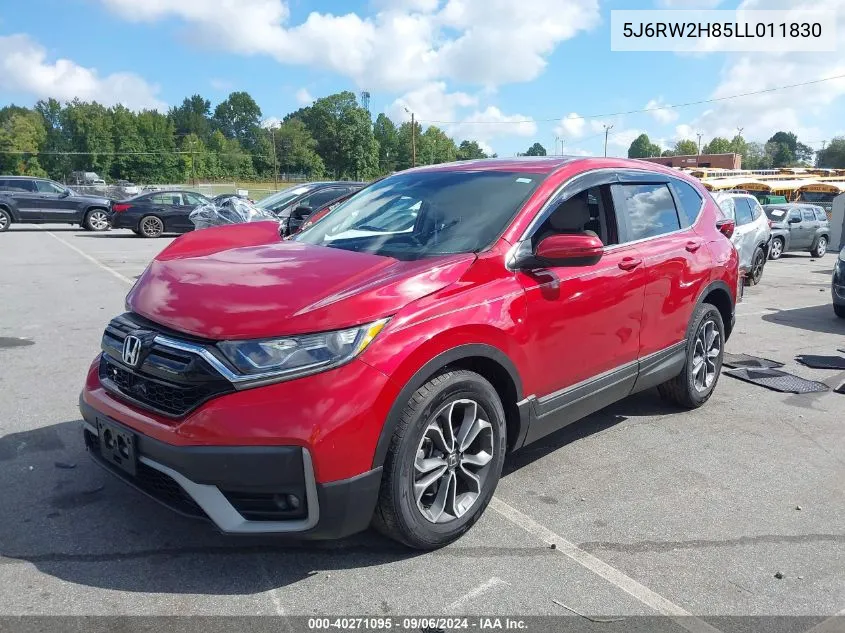 2020 Honda Cr-V Awd Ex-L VIN: 5J6RW2H85LL011830 Lot: 40271095