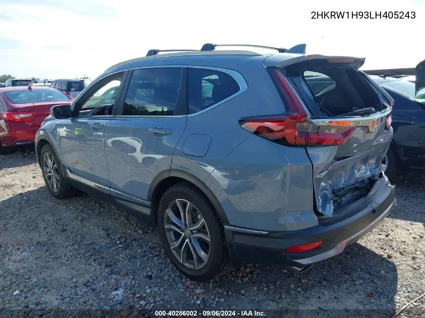 2020 Honda Cr-V 2Wd Touring VIN: 2HKRW1H93LH405243 Lot: 40286002