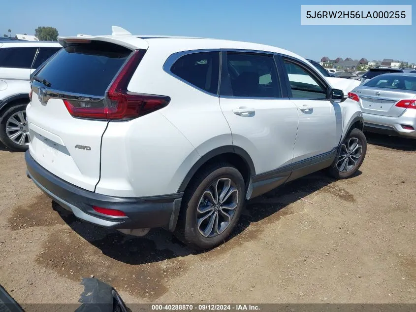 2020 Honda Cr-V Awd Ex VIN: 5J6RW2H56LA000255 Lot: 40288870